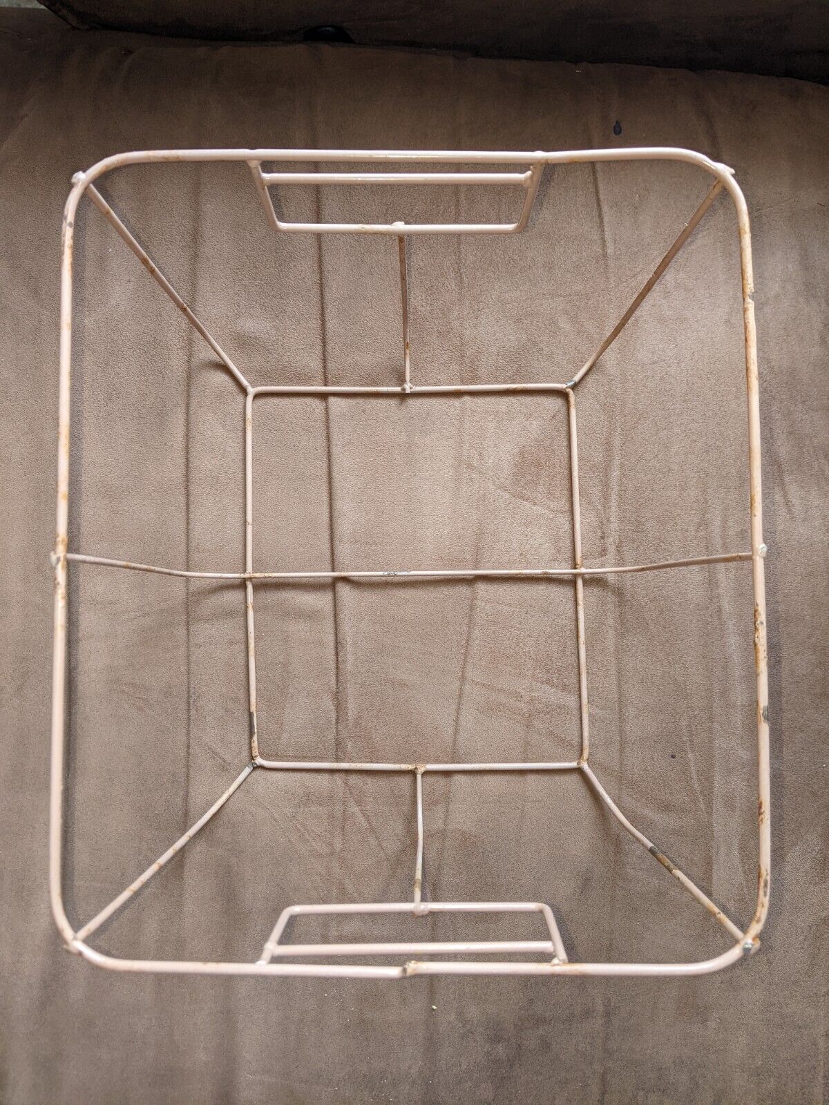 Basket Weaving Metal Frame 10.5 In Wide 9 In Deep And 7.5 In Tall