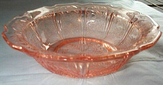 Jeannette Glass Co. Cherry Blossom Pink 4-3/4" Diameter Small Berry Fruit Bowl!