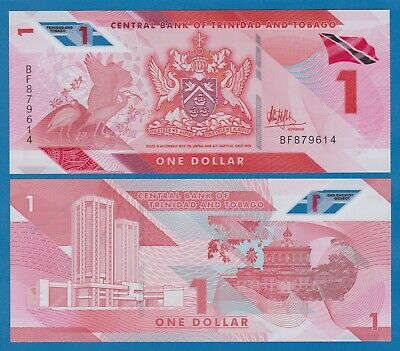 Trinidad And Tobago 1 Dollar P New 2020 (2021) Unc Polymer Low Shipping Combine