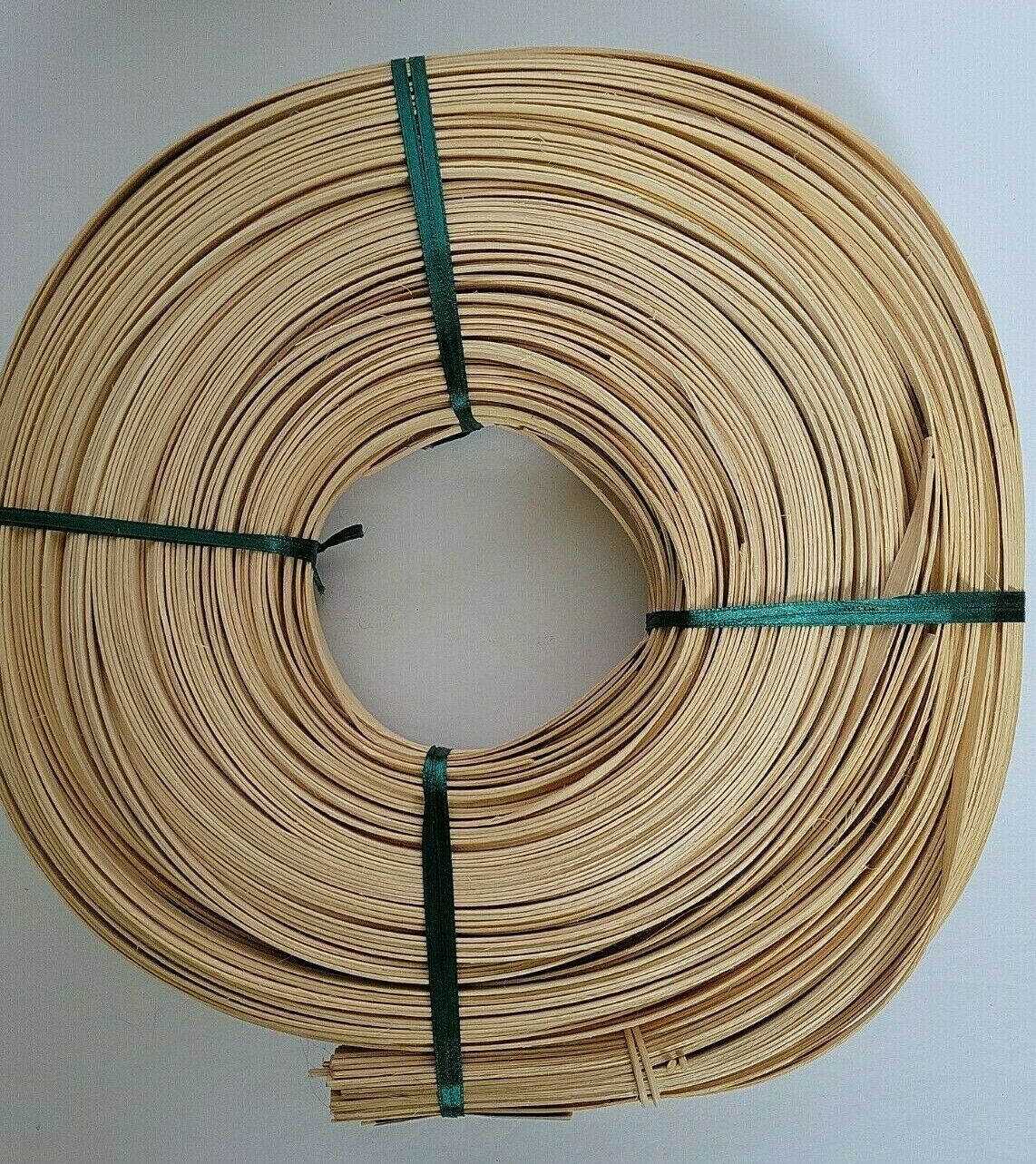 Lot Of 2 Basketmakers Choice Coil Flat Oval Reed 3/16" Natural Superior Quality